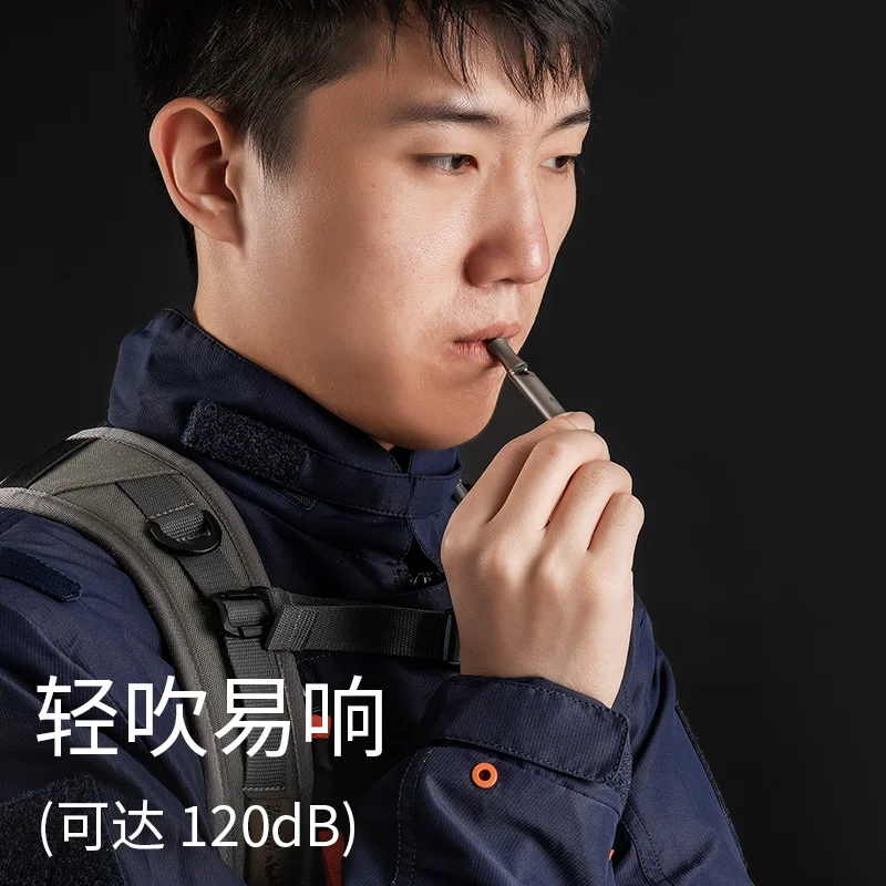 Titanium whistle, outdoor life-saving high-frequency popping whistle