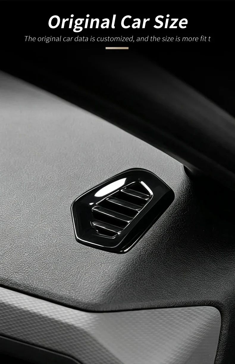 Linke und rechte Lüftungsöffnungen für das Armaturenbrett des Dacia Duster 3 Bigster 2024-2027, Dekorations- und Schutz-Zubehör für den Innenraum. – Detail 2