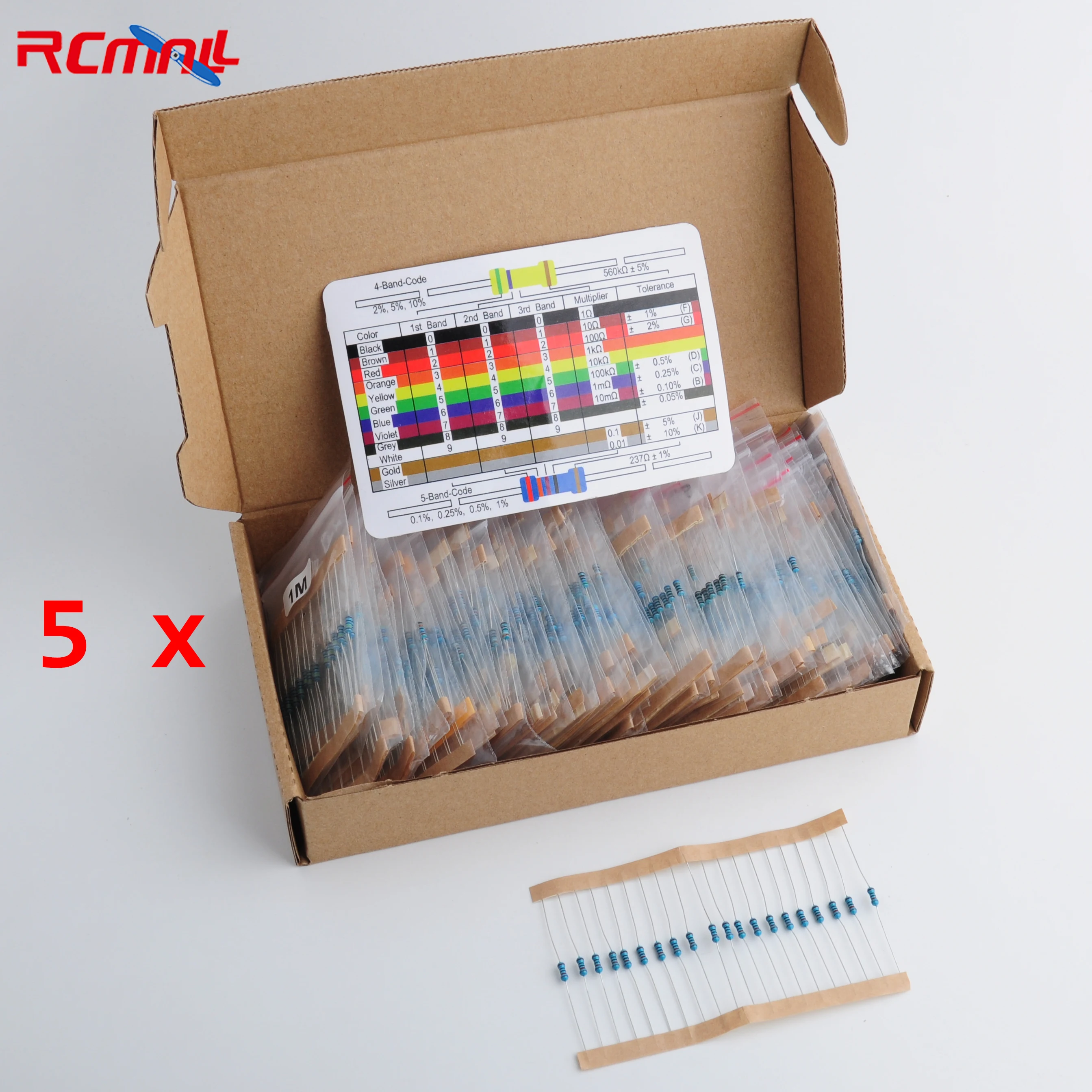 

5Sets 1460PCS 1/4W Metal Film Resistor 1% 73 Value 20pcs per value