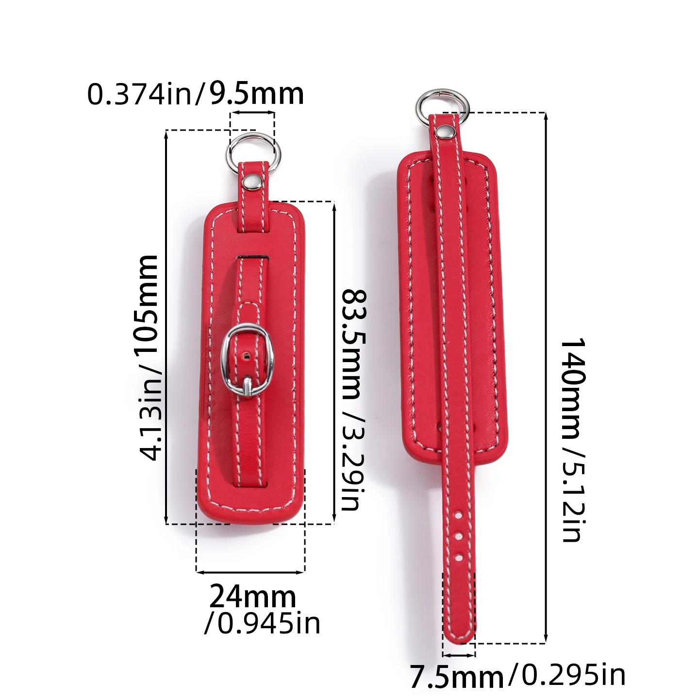 1PC PU Leather Key Chain DIY Bag Pendant KeyChain For Jewelry Making Supplies