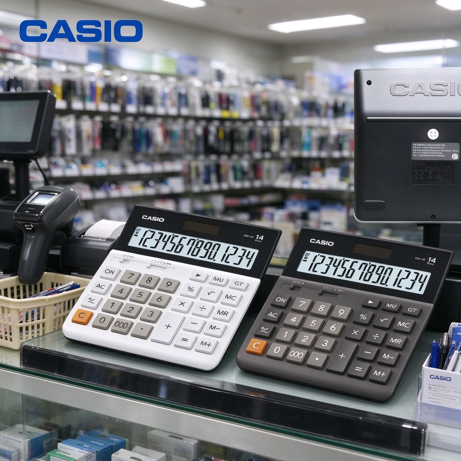 Casio Desktop Accounting Calculator MH-12/DH-12/DH-14/MX-12B/MX-120B, ideal for office bookkeeping and daily expense statistics