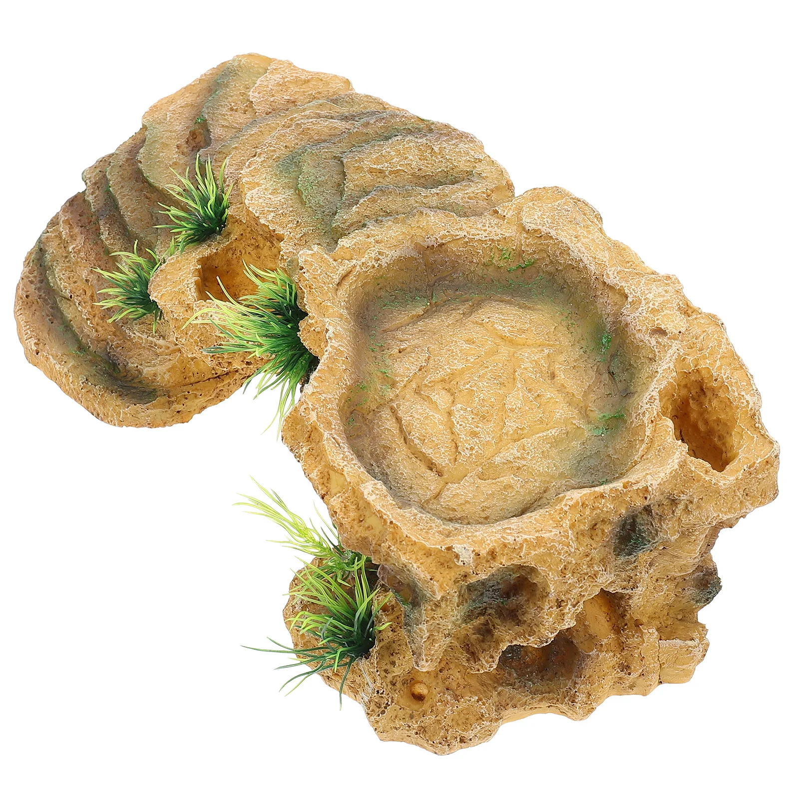 

Basking Platform for Turtle Resin Tortoise Habitat Secure Hiding Climbing Pet Habitat Accessories Reptile Tank Ornament