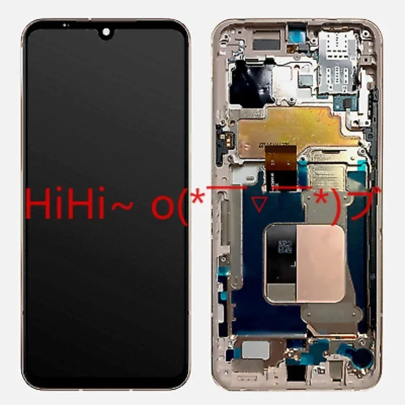 

Для LG V60 ThinQ 5G OLED-дисплей, сенсорный экран, дигитайзер + золотая рамка для замены