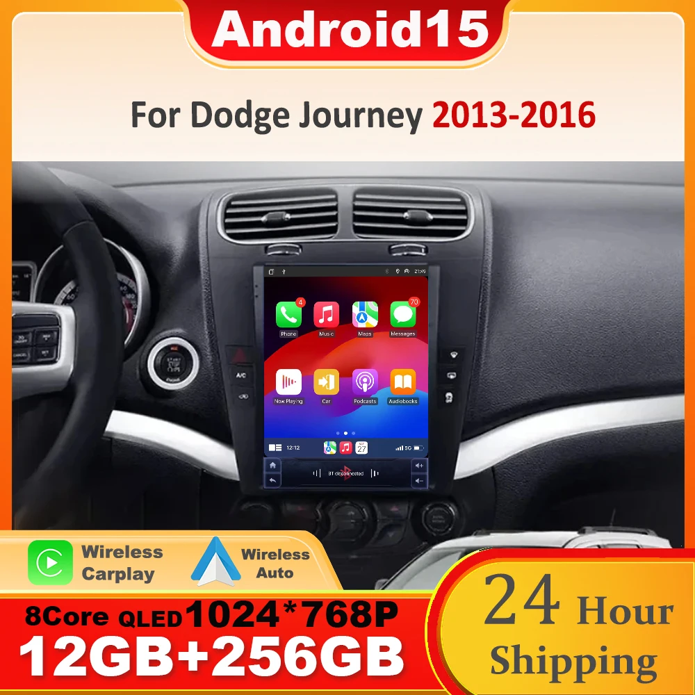 

9.7 inch Screen Android 15 For Dodge Journey 2013-2016 Stereo Carplay Multimedia Video Player DVD WIFI GPS Navigation Auto Radio