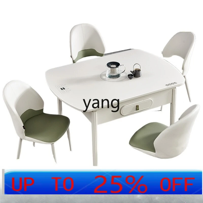 

LMM solid wood mahjong dining table dual-purpose integrated household multi-function electric modern dining table
