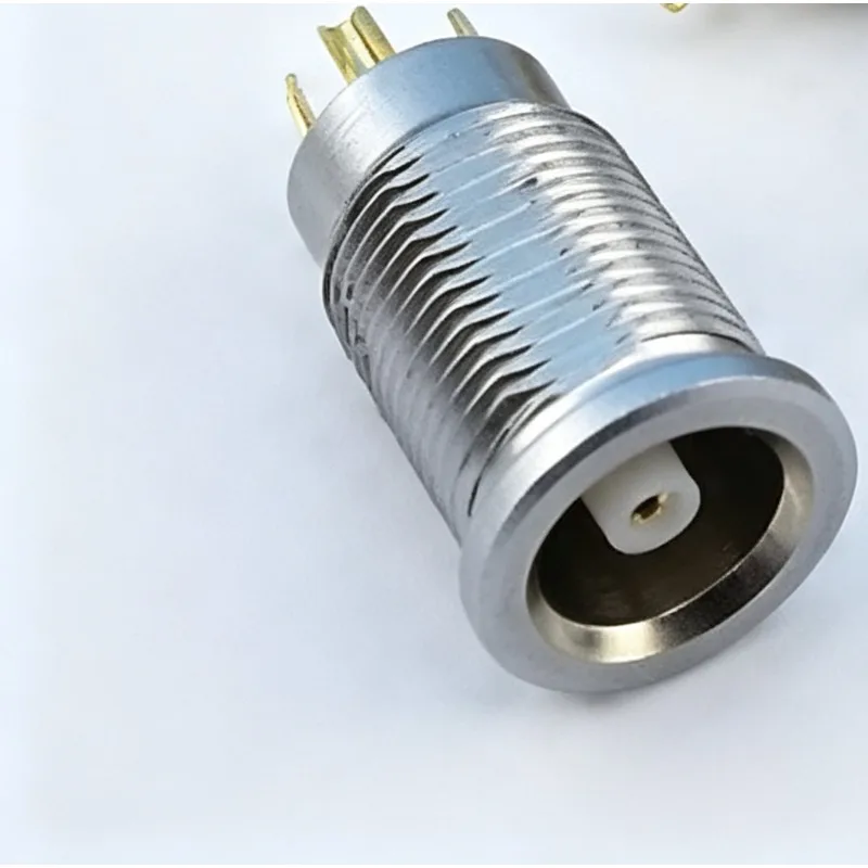 C5 FFA.00 Gold Plated Socket Female Head Thickness Gauge Flaw Detector Socket Ultrasonic Probe Connector Fine Teeth