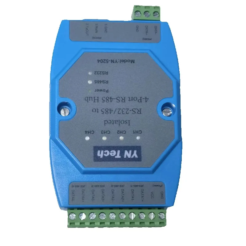 YN5204 Isolated bidirectional 4 port four port RS485 hub hub repeater distributor UT5204