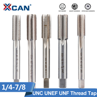 XCAN Thread Tap UNC UNEF UNF Machine Tap Right Hand Screw Thread Tap Drill for Mold Machining Tapping Tools TPI 1/4 5/16 3/8 1/2