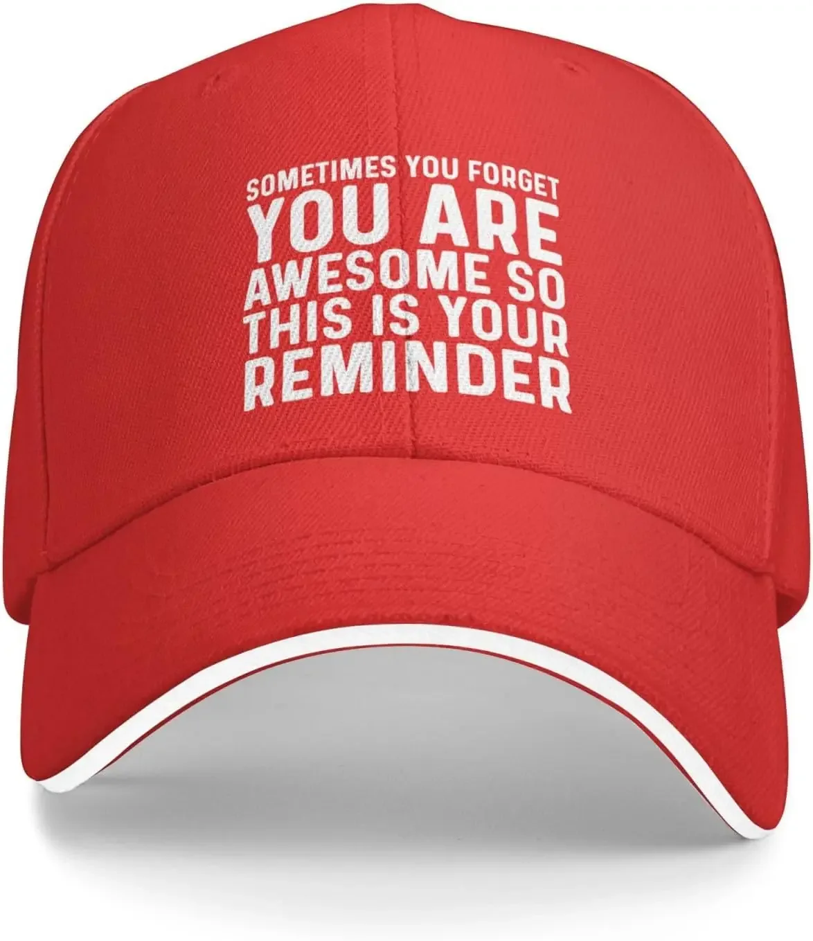 Sometimes You Forget You are Awesome So This is Your Reminder Hat for Men Baseball Cap Cool Caps