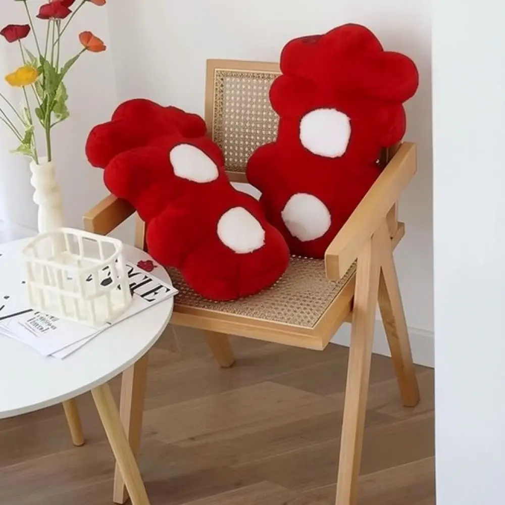 Soft Plush Double Happiness Symbol Cushion Creative Chinese Wedding Room Decor Throw Pillow For Newlywed Couple Gift Idea