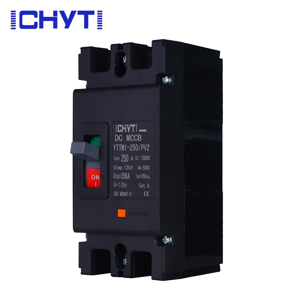 2 قطعة YTTM1-250 PV 2 أقطاب 2P 125A 150A 160A 180A 200A 225A 250A تيار مستمر 550 فولت ~ 1000 فولت أسود الضوئية تيار مستمر MCCB #2