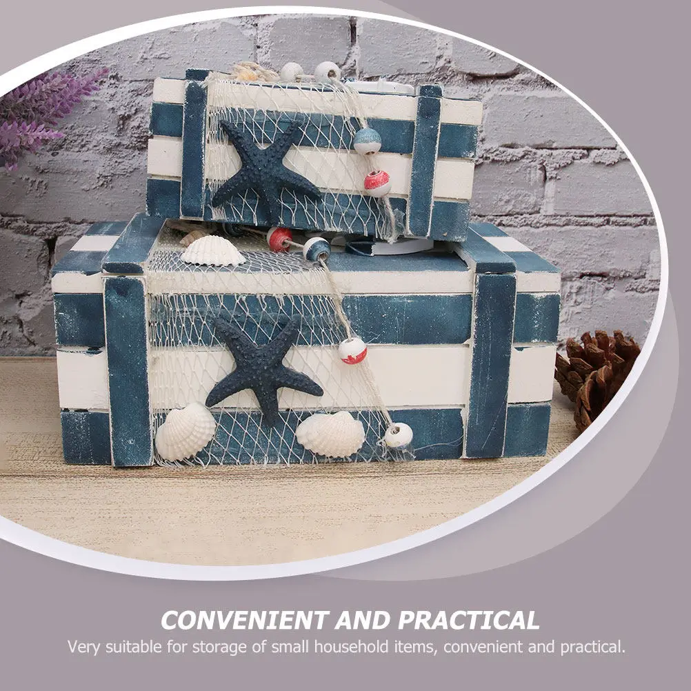 

Деревянная шкатулка для украшений (2 шт.): органайзер для хранения ожерелий, колец, серег. Компактный, экономит место. Подарок для женщин на День святого Валентина.