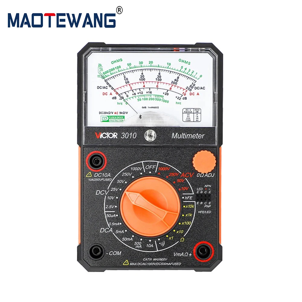 3021 Pointer Analog Multimeter High Precision Pointer Multimetro 1000v Volt-Ammeter Analog Resistor Tester Good Tools Transistor