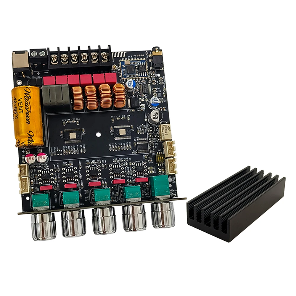 Qualcomm BT مضخم رقمي مجلس تيار مستمر 12-24 فولت 2.1-قناة 50 واط + 50 واط + 100 واط Tb21Q Qcc3034 + Tpa3116 ضياع Aptx مضخم الصوت للصوت