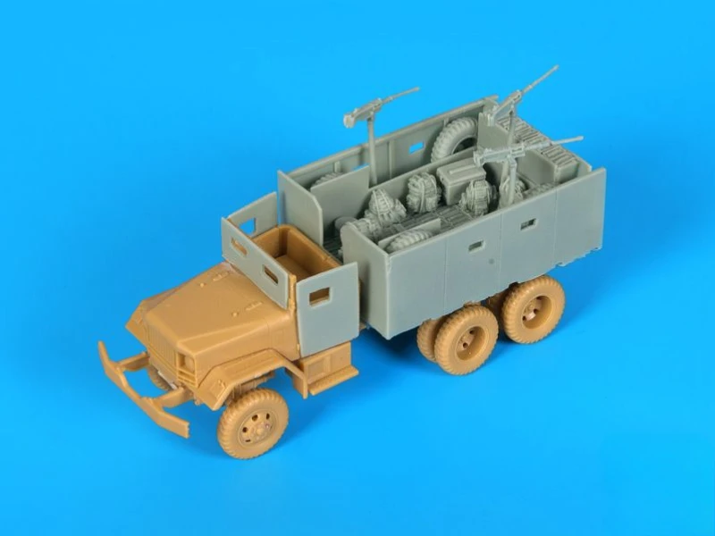 

1/72 Scale Die-Cast Resin Model Assembled Kit M35 Gun Truck Conversion Set (No Car) Unassembled and Unpainted