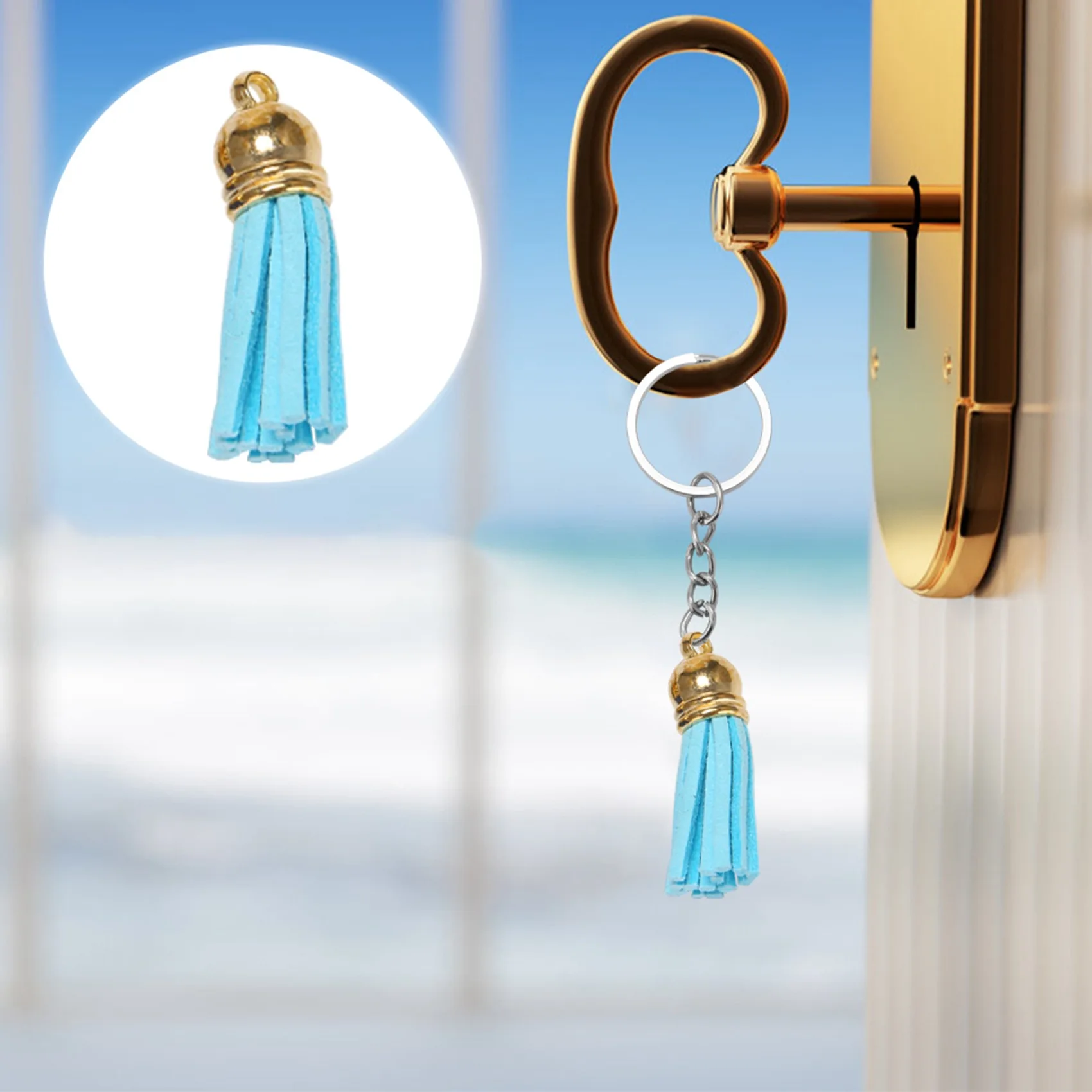100Pcs Keychain Tassels Leather Tassel Jewelry Making Tassel Pendants Tassel Charm For Keychain DIY Craft Supplies Eco-Friendly