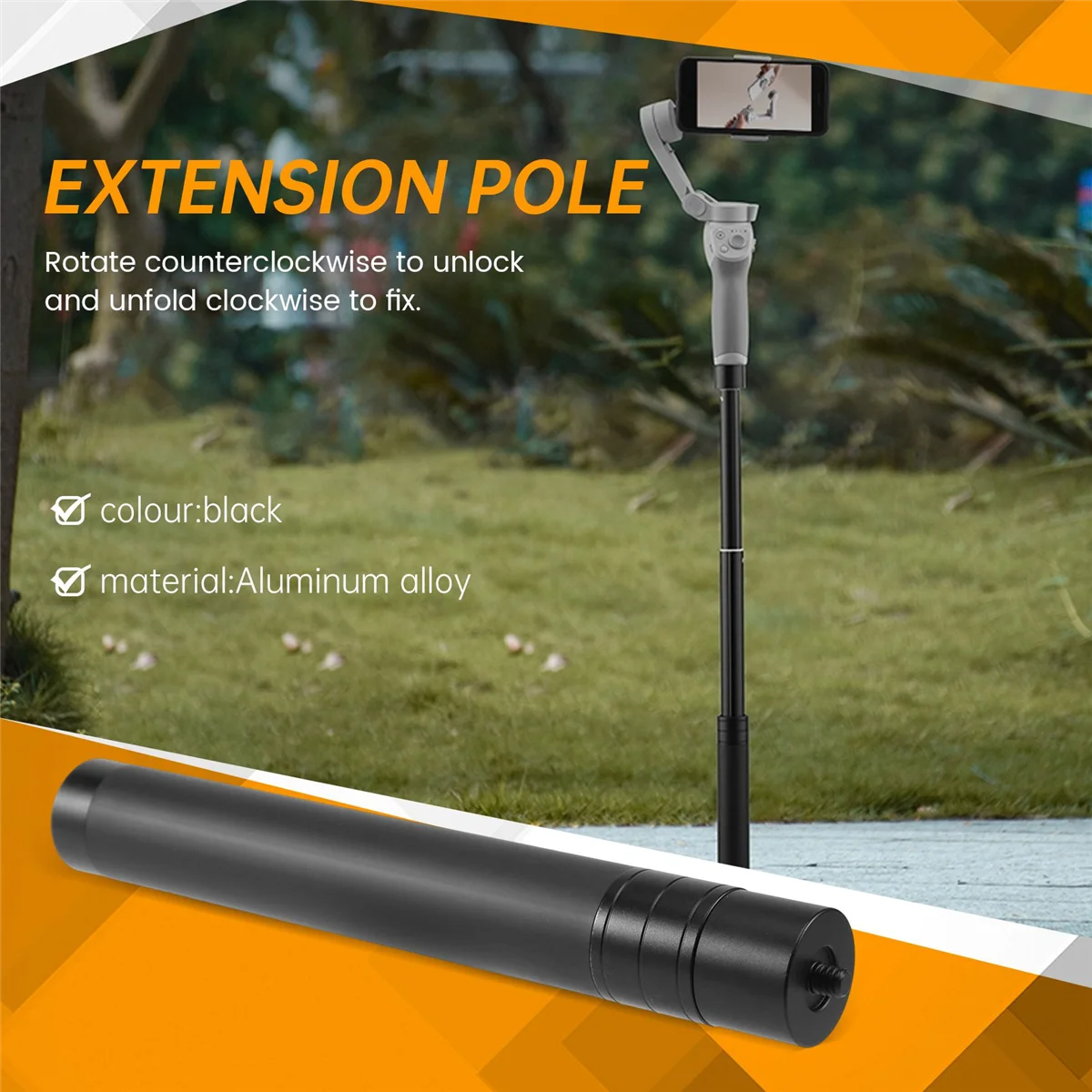 Hot sale for 4/ Moblie 3/2 Tripod Extension Pole Selfie Stick Rod for / Accessories