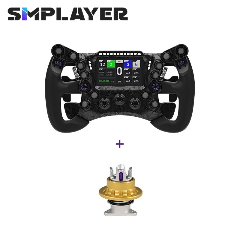 

Simplayer CONSPIT 290GP 290 мм/11,4 дюйма Рулевое колесо Formula Racing + быстросъемное рулевое колесо CDP