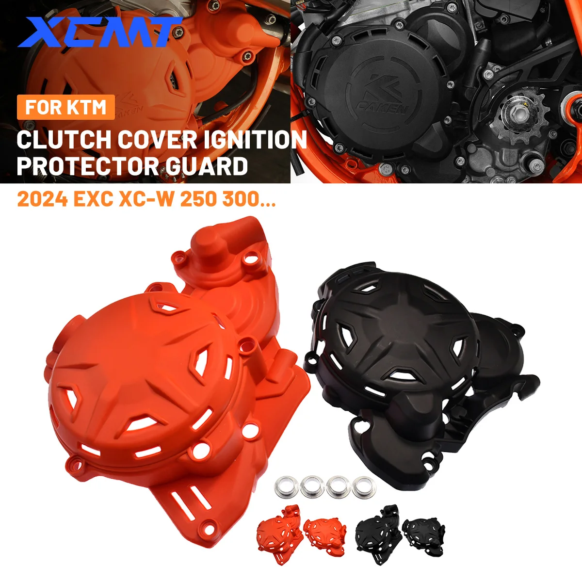 

NEW 2024 For KTM XC-W 250 300 EXC EXC250 EXC300 For Husqvarna TE TE250 TE300 PRO Motorcycle Engine Clutch Cover Protector Guard