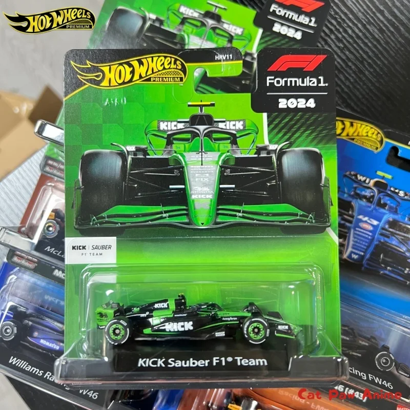 الأصلي الساخن عجلات سيارة الذهب التسمية F1 سباق نموذج VISA Sauber ويليامز أسطول HRV11 1/64 سبيكة مصغرة يموت الصب VehicleCa