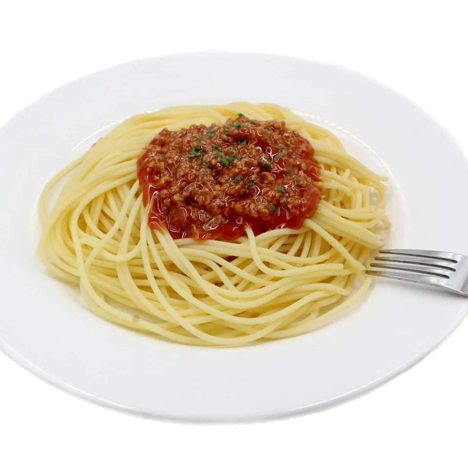Simulation PVC Fake Noodle Set Kids, Spaghetti Meat Sauce Model with Plate, Kitchen Pretend Toy, Decoration Props, Children Gift