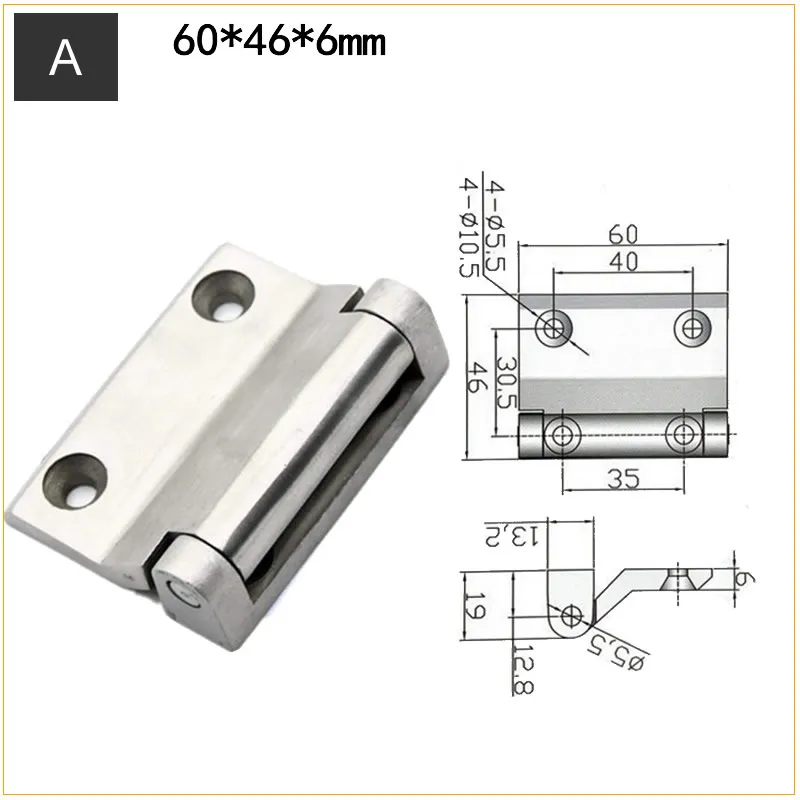 Larger and thicker hinges 304 Stainless Steel Heavy Industrial Machinery Door Hinges Super good bearing capacity Strong