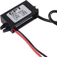 DC Converter 12V/24V to 5V 3A 15W DC Buck Converter Module Type-C USB Power Adapter for Raspberry Pi 4, Cellphone, Car