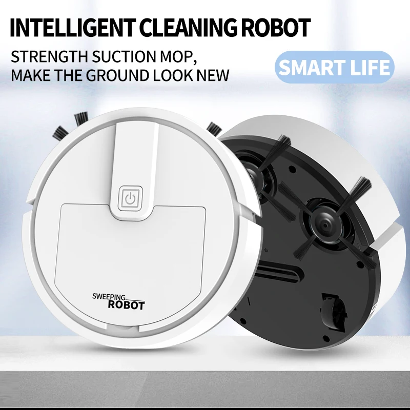 Robot de balayage completamente automatico, aspirador de barrido para fregar el suelo, Mini limpiador para uso doméstico, barredo