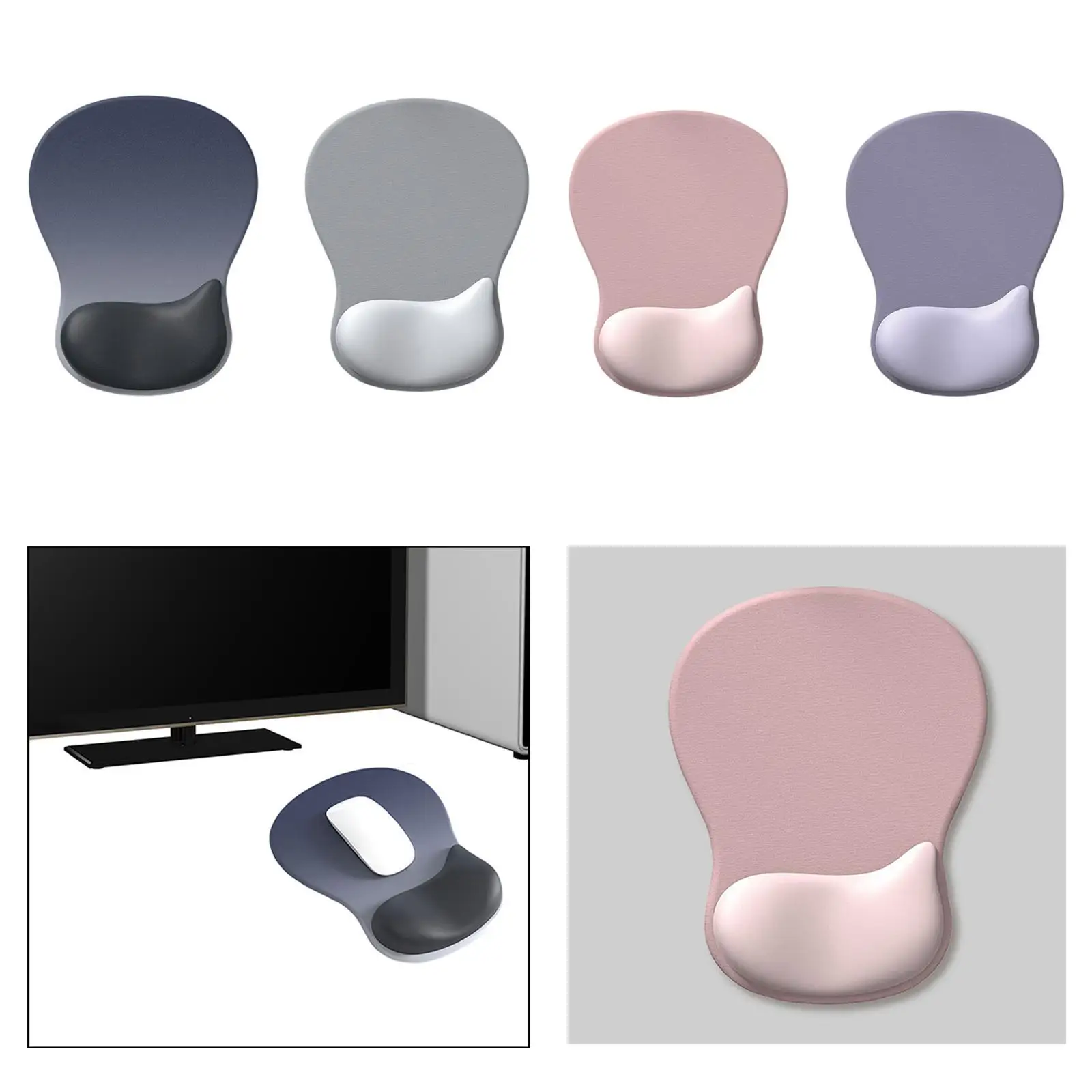 Tapis de souris avec support en gel tapis de souris confortable pour les travaux de bureau
