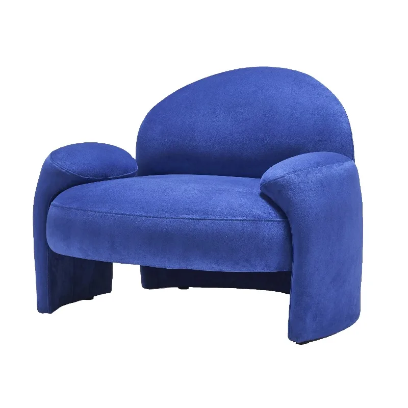 Lounge Armchairs Velvet Accent Armchairs Living Room Bar Outdoor Wooden and Metal Frame