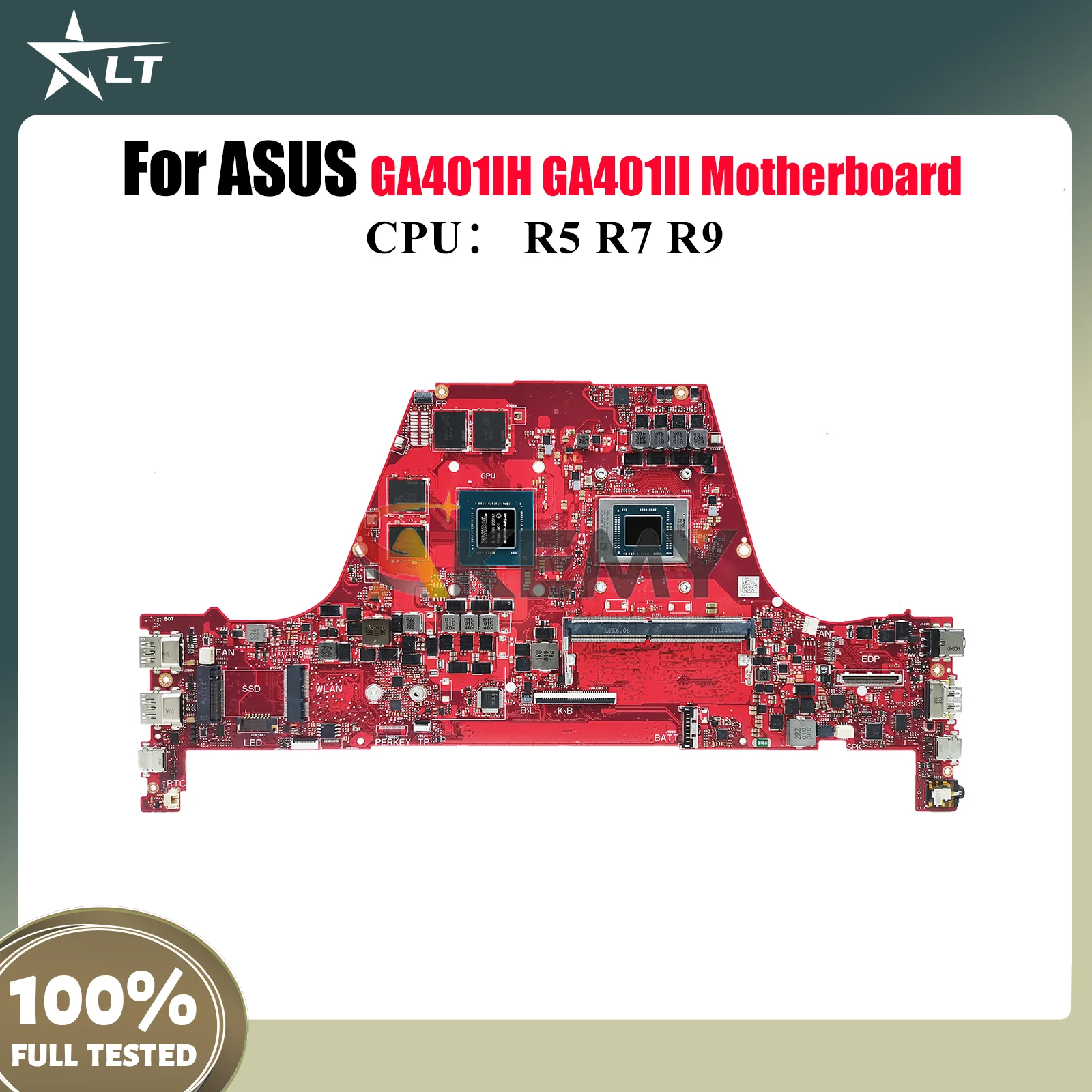 

Материнская плата GA401IH для ноутбука ASUS ROG Zephyrus G14 GA401II GA401I GA401IH, материнская плата для ноутбука с процессором R5 R7 R9, 115% теста в порядке