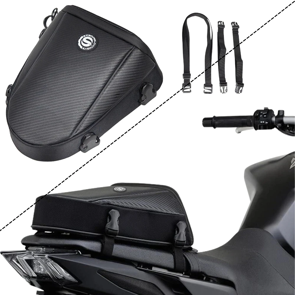 

For BMW G310R S1000R S1000XR F900R F900XR R1250GS ADV R Ninet Motorcycle Tail Bag Multi-functional Rear Seat Bags Rider Backpack