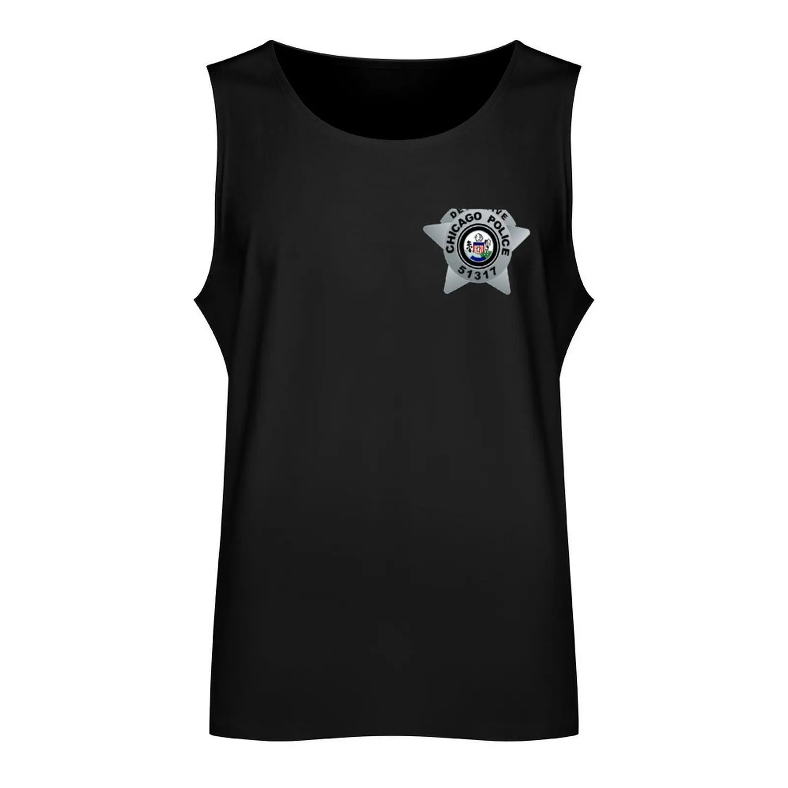 CHICAGO P.D. BADGE - 51317 - DETECTIVE - ERIN LINDSAY SOPHIA BUSH Tank Top plain t-shirt sleeveless