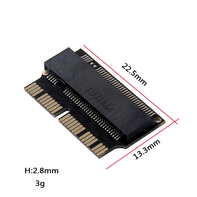 M.2 Ngff Ahci Nvme Ssd Converter Adapter 12 + 16Pin Voor Macbook 2013-2017 M.2 Nvme Ssd Converteren Adapter