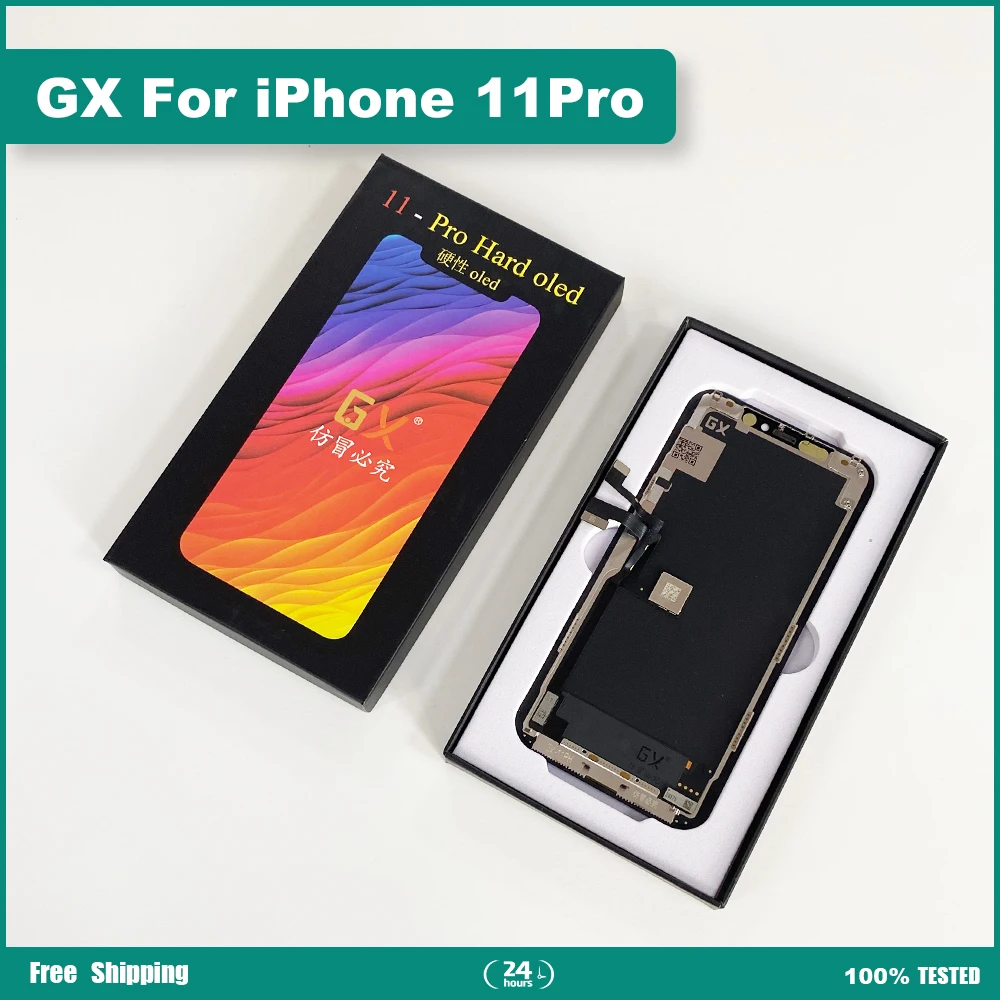 GX LCD Display For iPhone X XS XR 11 11ProMax 12 12Pro 12pro Max 13 Touch Screen Digitizer Assembly Support True Tone