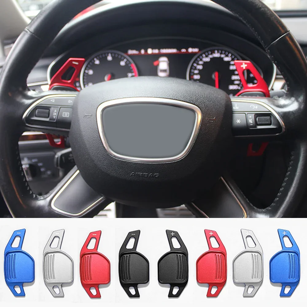 

For Audi A3 S3 8V A4 B8 A5 S5 A6 S6 C7 A7 A8 S8 Q3 Q5 Q7 SQ5 Avant Quattro Car Steering Wheel Shift Paddles DSG Extender Sticker