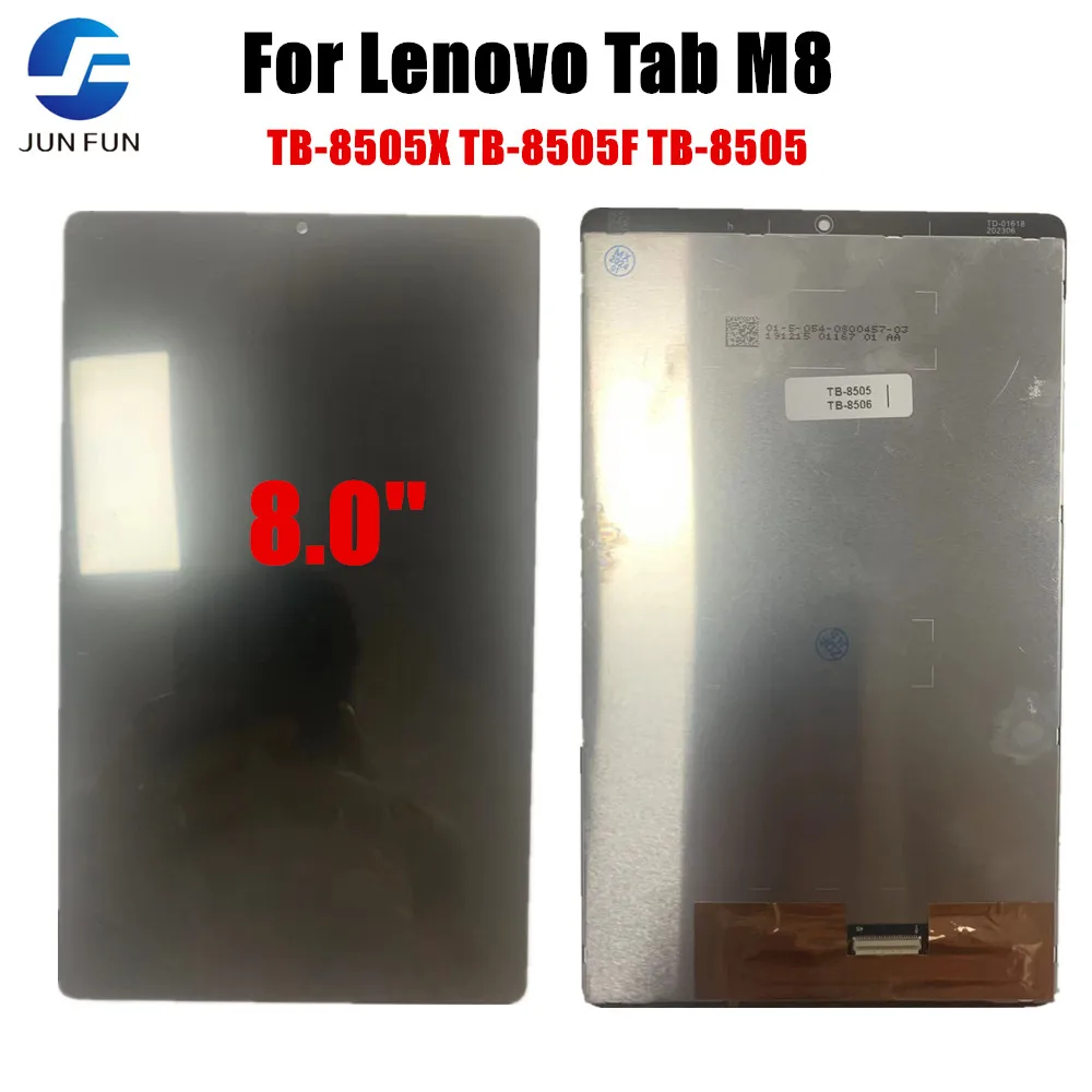 

8.0" For Lenovo Tab M8 PRC ROW TB-8505X TB-8505F TB-8505 LCD Display Touch Screen Digitizer LCD replacement Tested