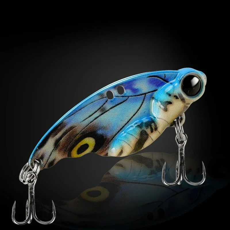 VIB Vibration Spoon Bait Bass Fishing Lure Butterfly Metal Artificial Bait Cicada Lure Vib Bait 5g 7g 10g 15g 20g Fishing Lure view 6
