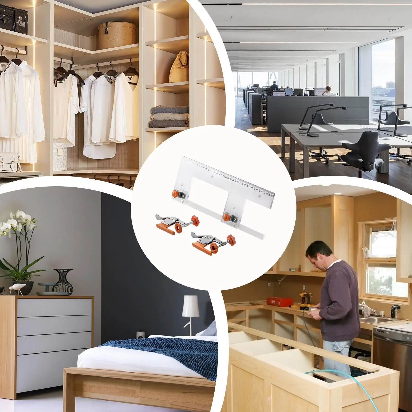 

Точная долбежная форма, регулируемая дверца шкафа, деревообрабатывающий вспомогательный инструмент для профессиональных шкафов, производство мебели