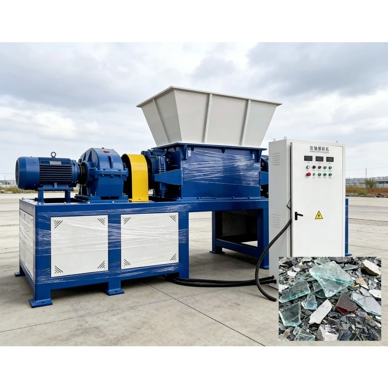 Professional Tire Recycling Equipment Heavy Duty Waste Tire Shredder to Rubber Chips