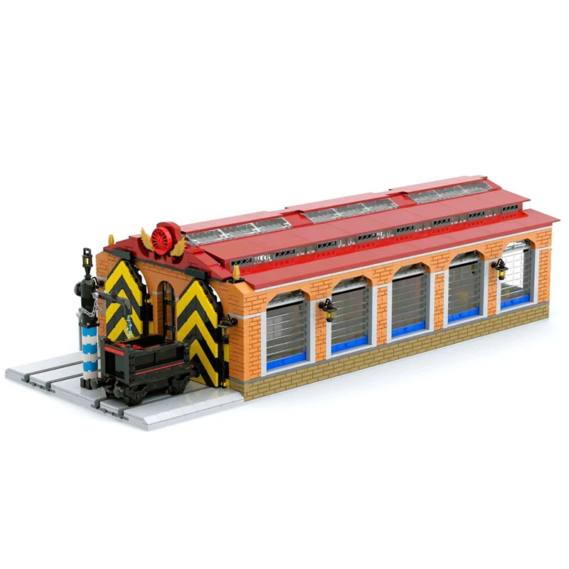 

NEW 2447PCS City Hot Selling Street View Moc Railway Steam Train Museum model DIY creative ideas child Toy Assembly Puzzle Gift