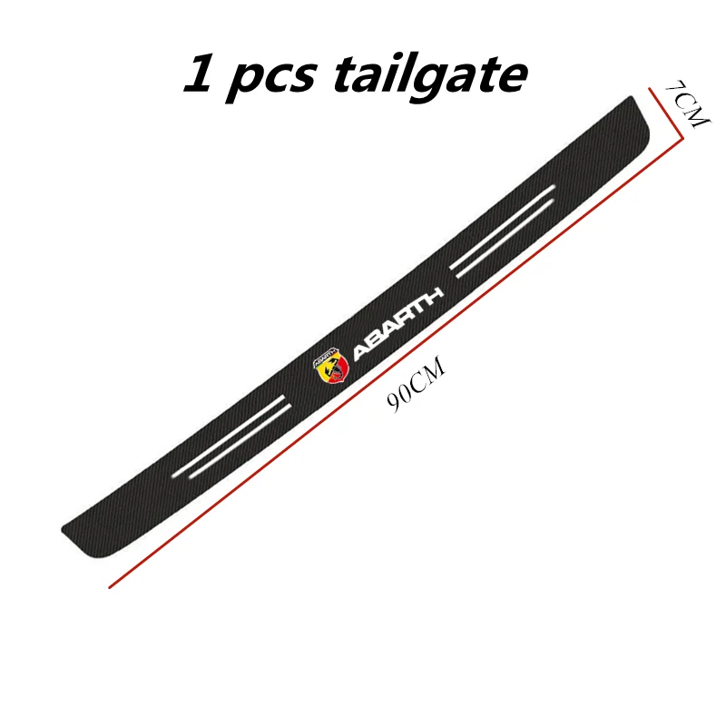 3D Carbon Fiber Protector Strip Auto Bumper Door Sill Anti-stepping Sticker For Fiat Abarth 595 Abarth 500 abarth 124 spider - view 6