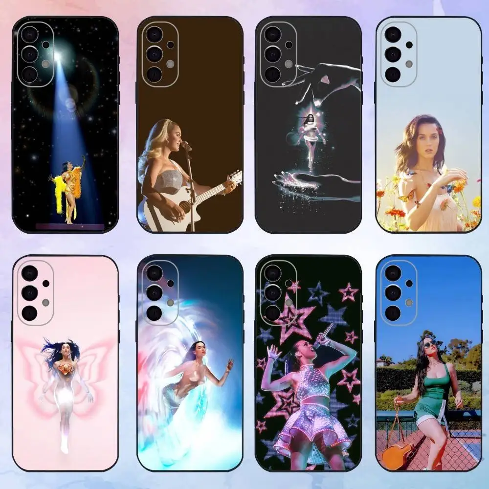 

K-Katy P-Perry Singer Roar Phone Case For Samsung S25,S24,S21,S22,S23,S30,Ultra,S20,Plus,Fe,Lite,Note,10,9,5G Black Cover