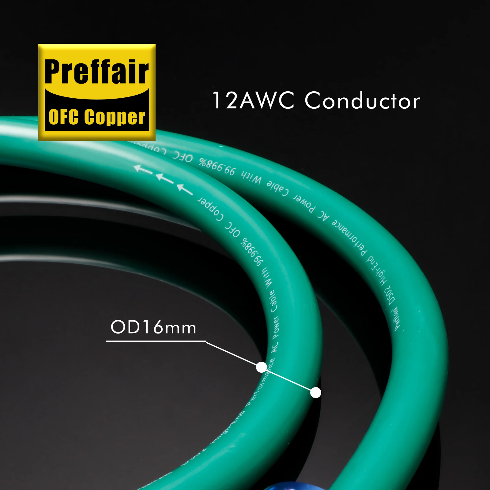 Hifi EU Stromkabel 12AWG Power Core Audio Stromkabel AC-Kabelleitung – Detail 3