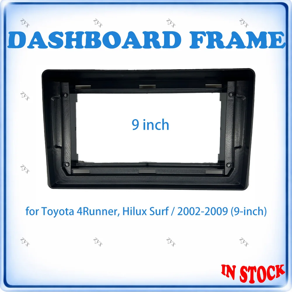 

Car Radio Fascia Frame For Toyota 4Runner & Hilux Surf 2002-2009 9 inch Stereo Panel Wiring Harness Power Cable