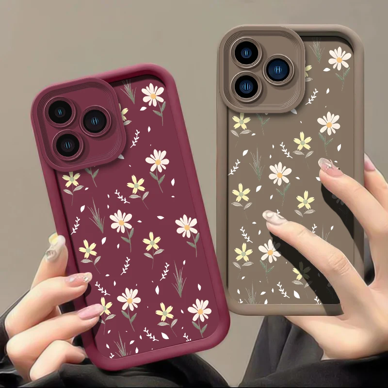 Flowers Plant Case For Infinix Tecno Pova 6 Neo Pop 8 Itel P55 RS4 A70 GT 10 20 Pro Zero 30 Silicone Shockproof Soft Phone Cover