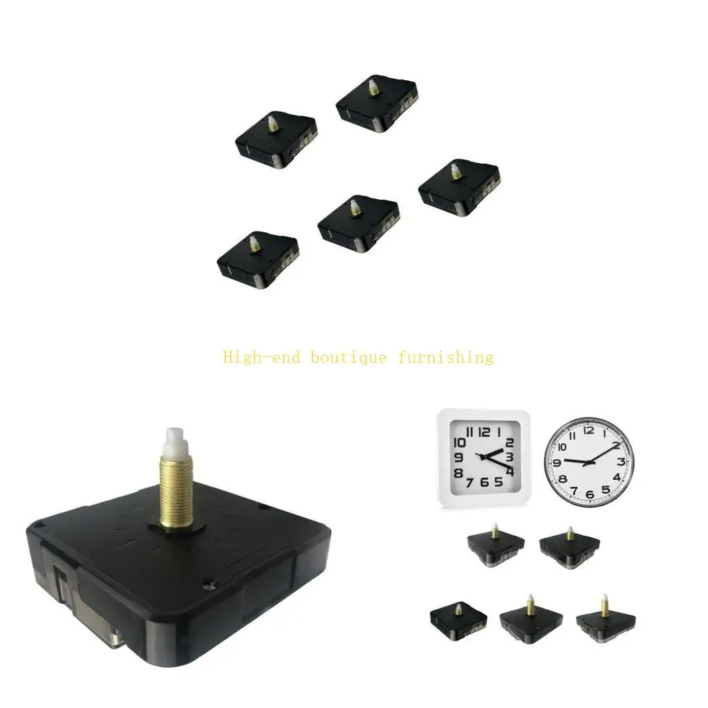 L9NB Quiet Sweeps Quartzs Wall Clock Movement Kits Long Shafts 13-28mm Super Quiet Movements