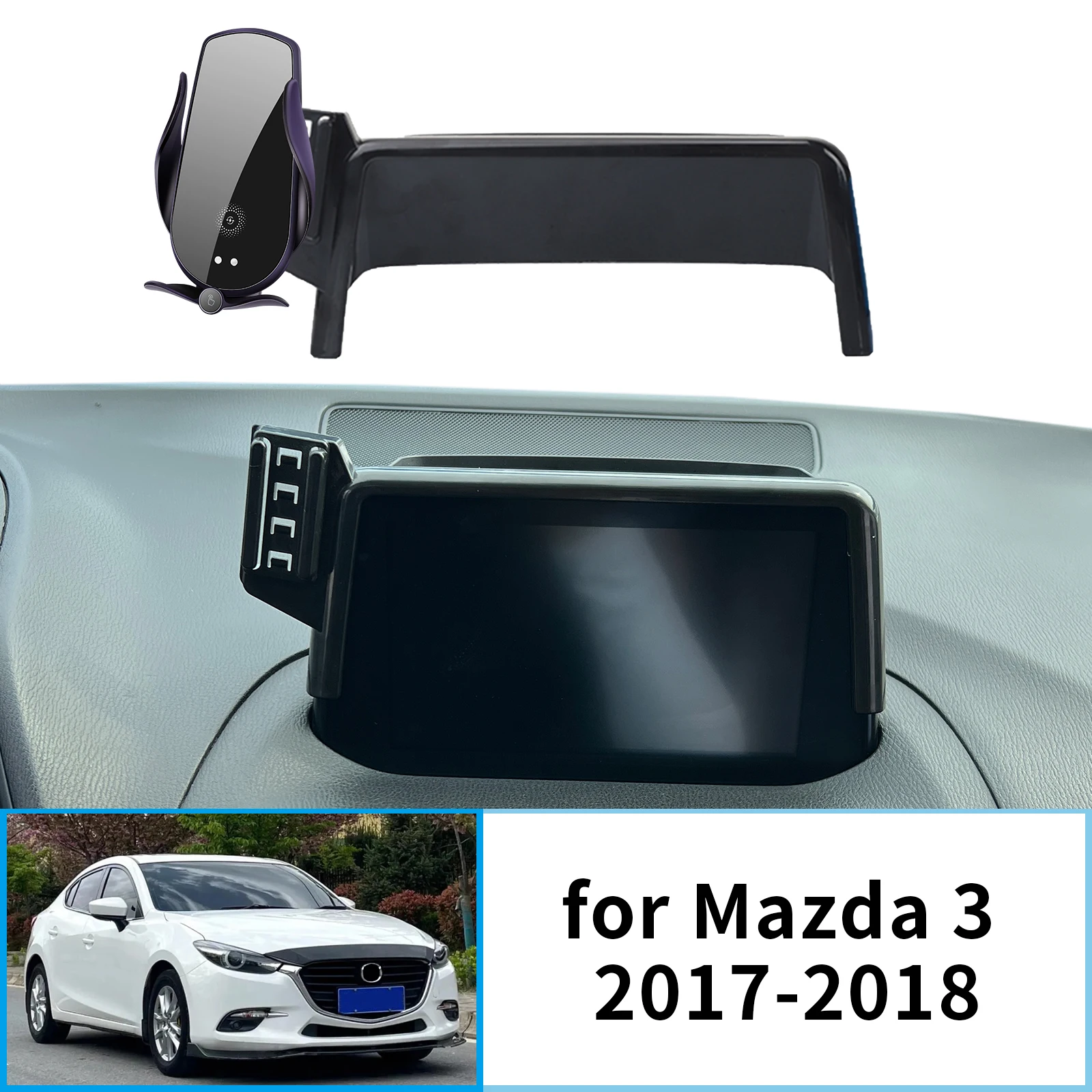 

Car Mobile Phone Holder for Mazda 3 Mazda3 BM BN 2017 2018 GPS Bracket Navigation Stand Auto Accessories