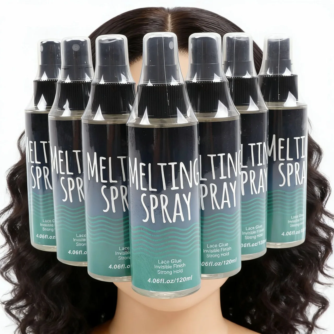 

5 шт. 120 мл спрей-клея для фиксации и укладки волос без использования клея, для париков, сильная естественная фиксация и контроль, оптом