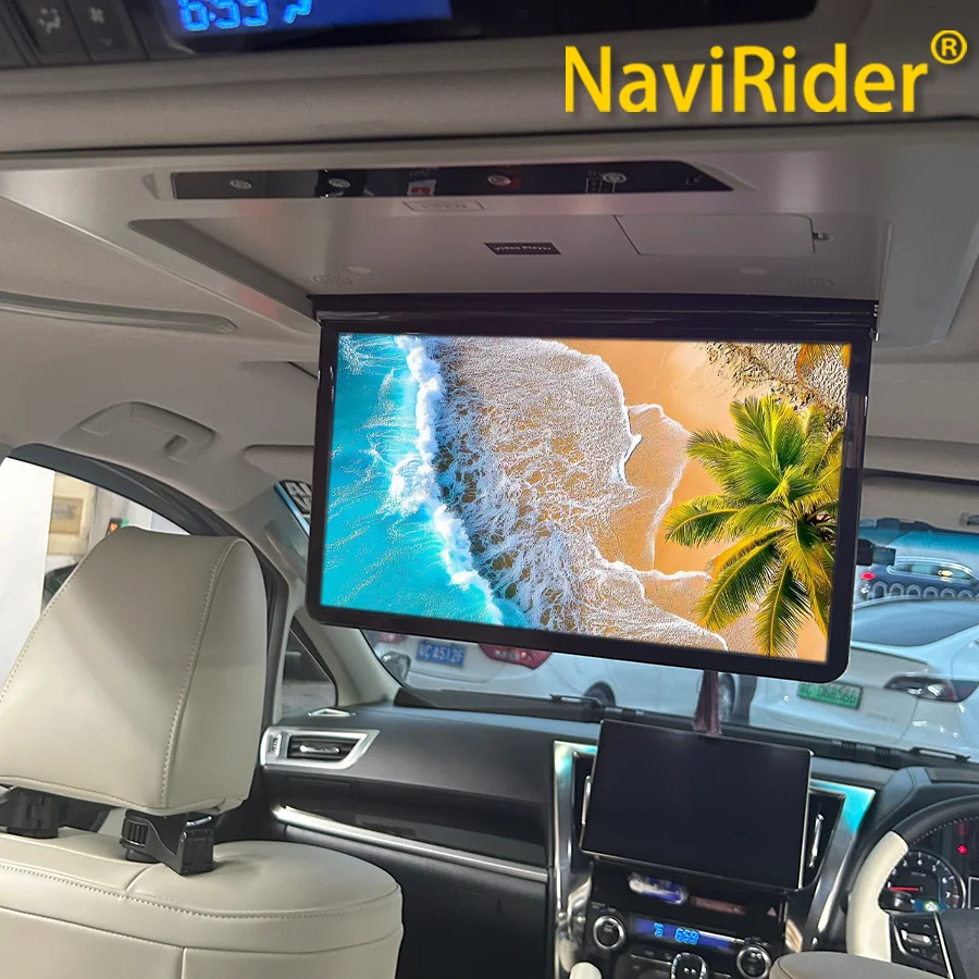 R 15.6inch 1920*1080 MP5 Android13 Roof Ceiling Monitor For Toyota Alphard 30 Series Multimedia Video Player IPS Screen HDMI/USB